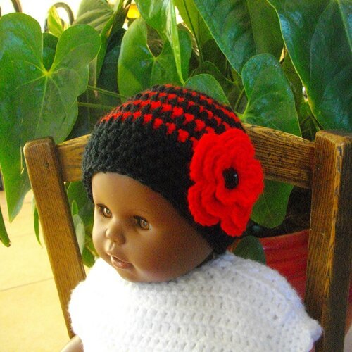 Bonnet Crochet Bebe Fille Un Grand Marche