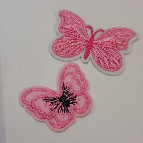 Patch brodé écusson brodé lot de papillons