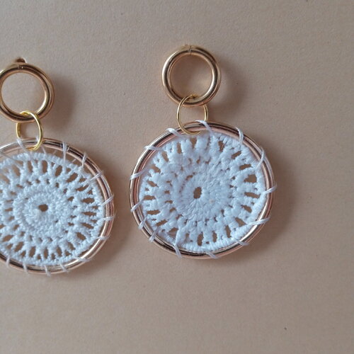 Boucles d'oreilles au crochet
