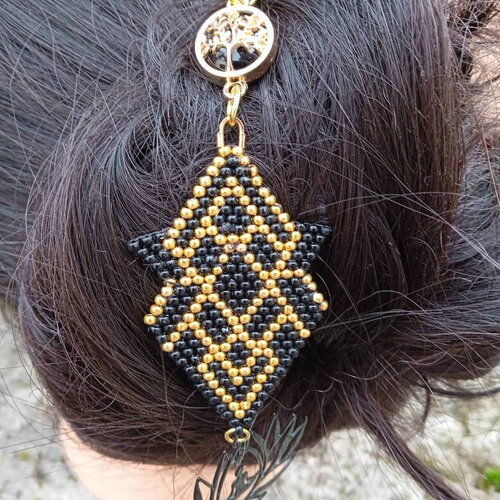 Pique à cheveux japonnais fleurs de lotus