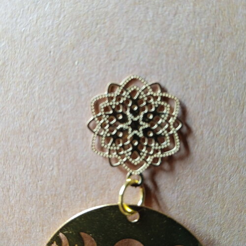 Boucles d'oreilles micro macramé louna