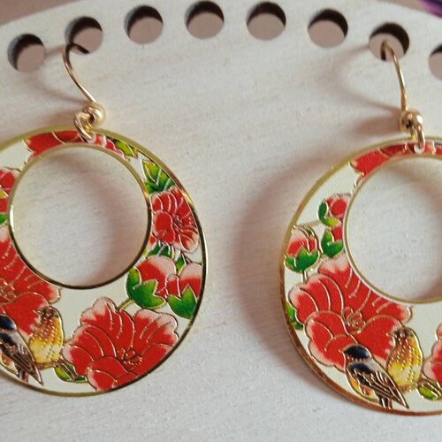 Boucles d'oreilles ronde en filigrane