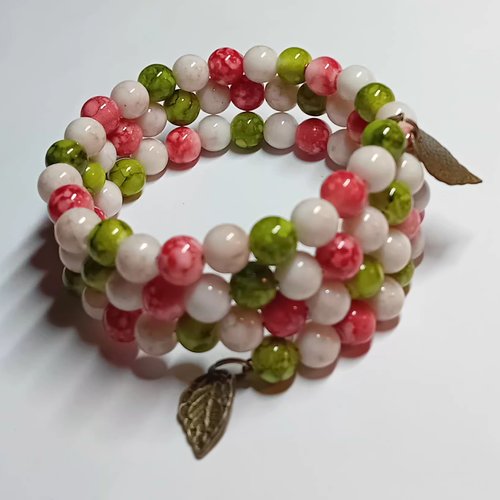 Bracelet multicolore printanier