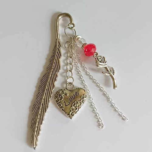 Marque-page – cristal rouge
