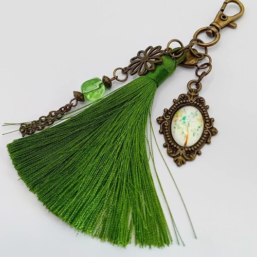 Bijou de sac vert nature antique