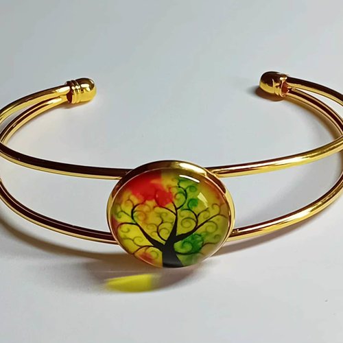 Bracelet rigide arbre de vie