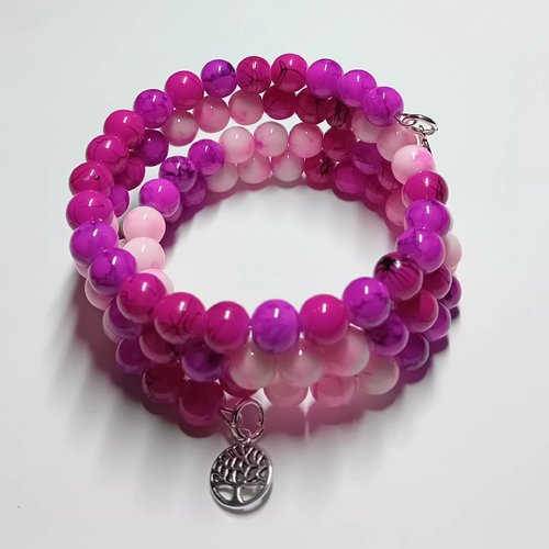 Bracelet dégradé rose