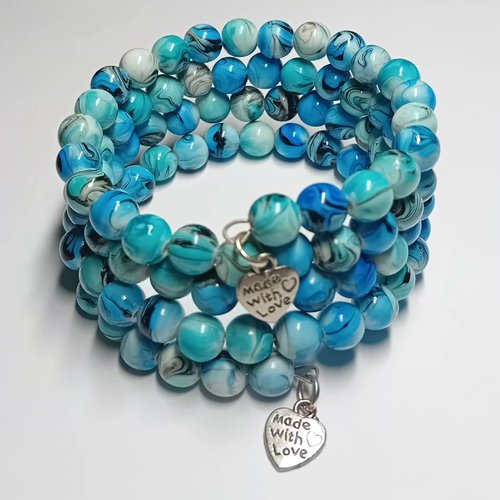 Bracelet  bleu de l'océan