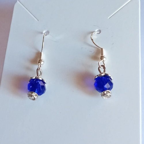 Boucles d'oreilles "éclat saphir"