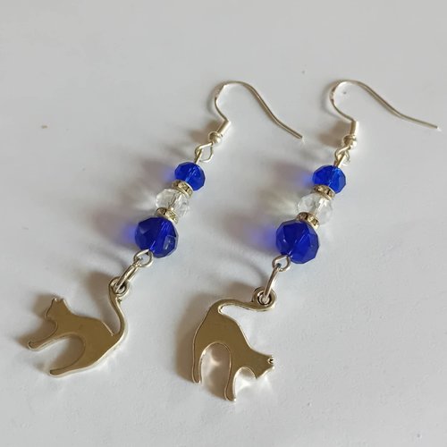 Boucles d'oreilles mon amour de chat