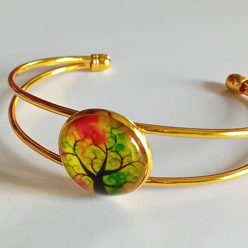 Bracelet rigide arbre de vie