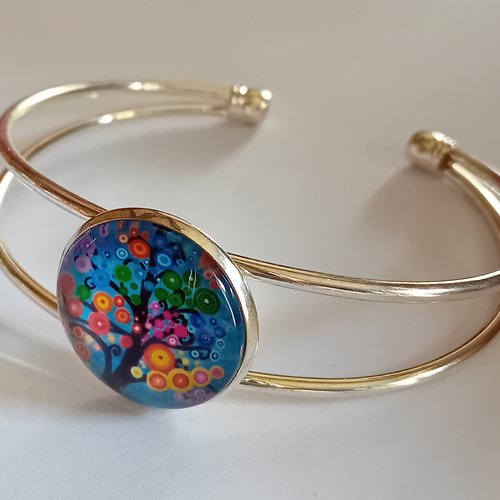 Bracelet rigide multicolore