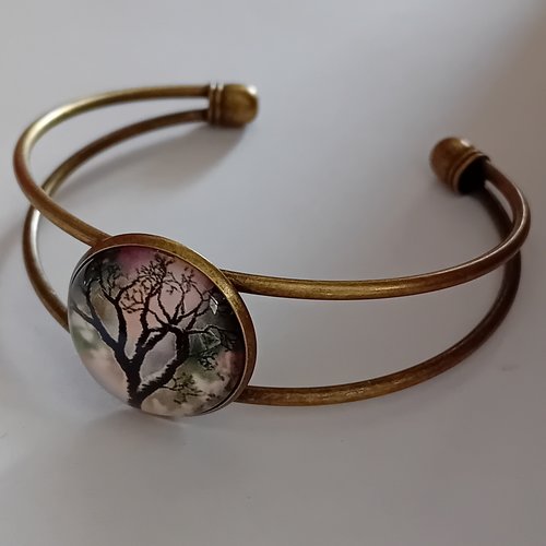 Bracelet rigide arbre de vie