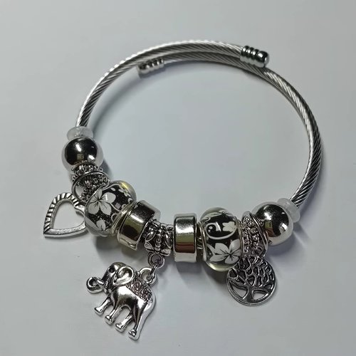 Bracelet fantaisie bicolore