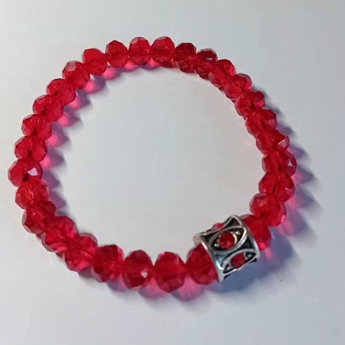 Bracelet "héritage" – cristal scintillant & perle antique