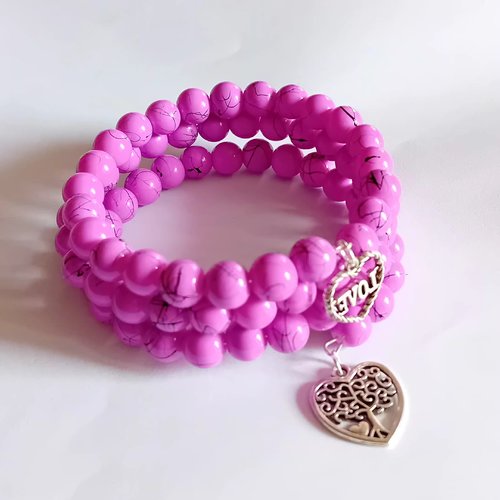 Bracelet couleur lilas