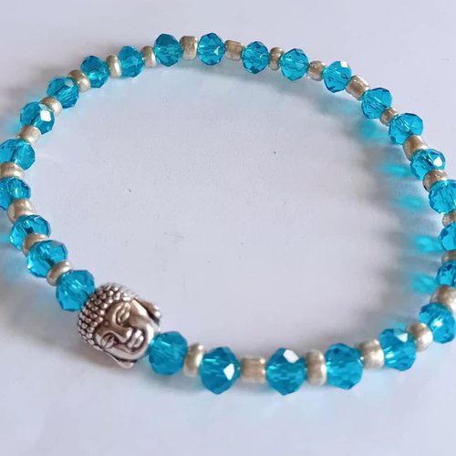 Bracelet fantaisie bleu de l'océan