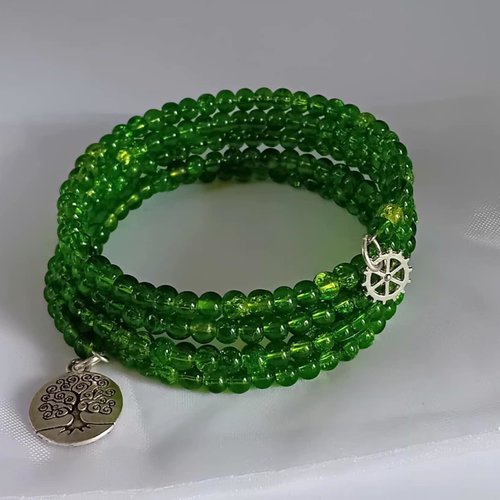 Bracelet fantaisie nature verte