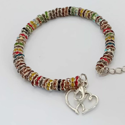 Bracelet éclat argenté (18 cm)