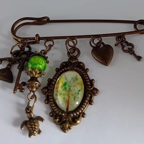 Broche fantaisie thème nature