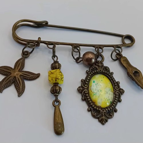 Broche "l'arbre de vie impérial" – format ovale 7 cm