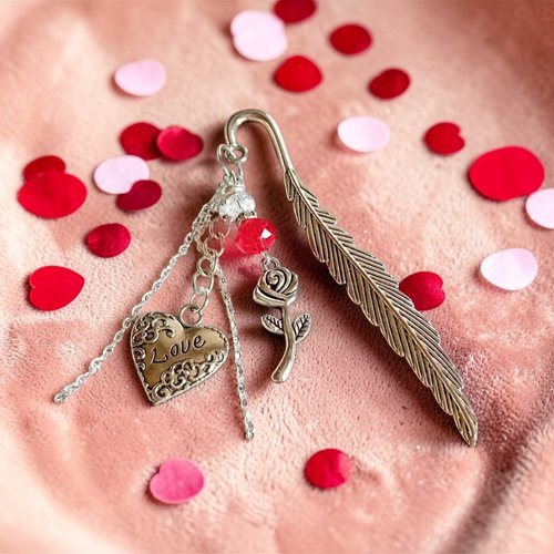 Marque-page – cristal rouge