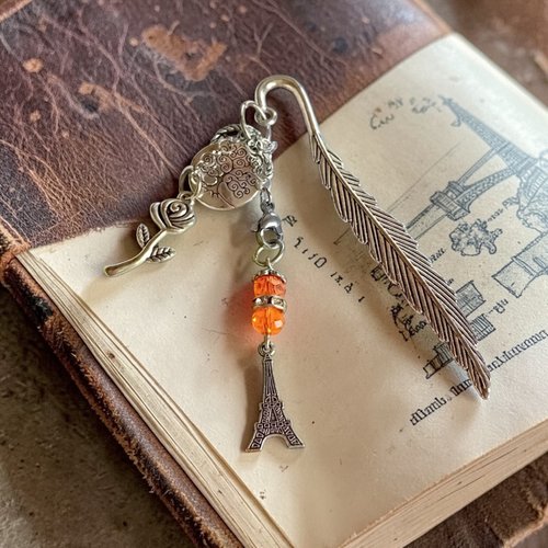 Marque-page – cristal orange