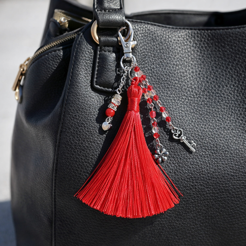 Bijou de sac – pompon chic & cristal