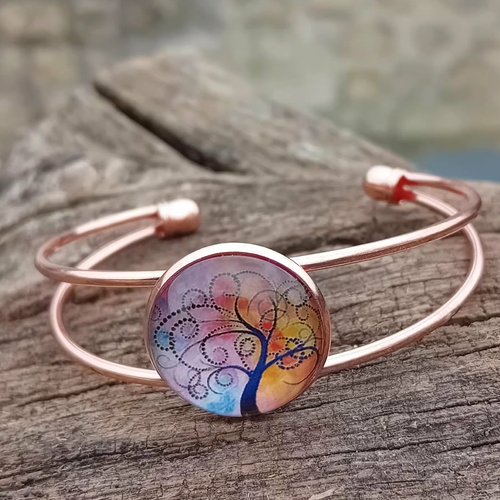 Bracelet rigide multicolore