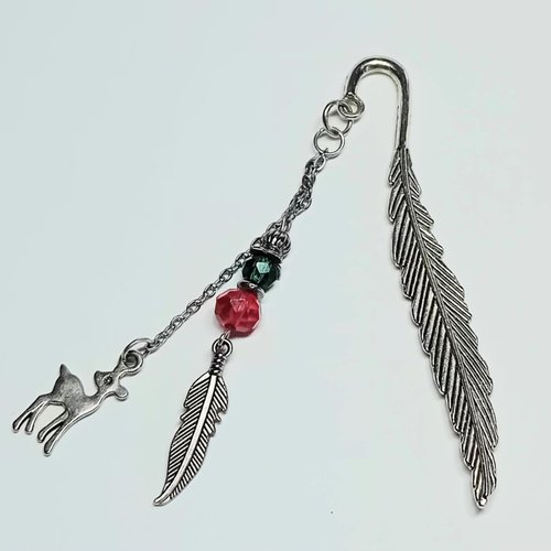 Signet marque-page bijou "arbre de vie & faon"