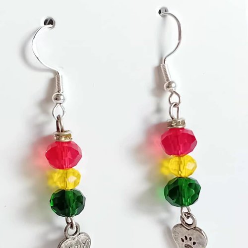 Boucles d'oreilles "tropical love"