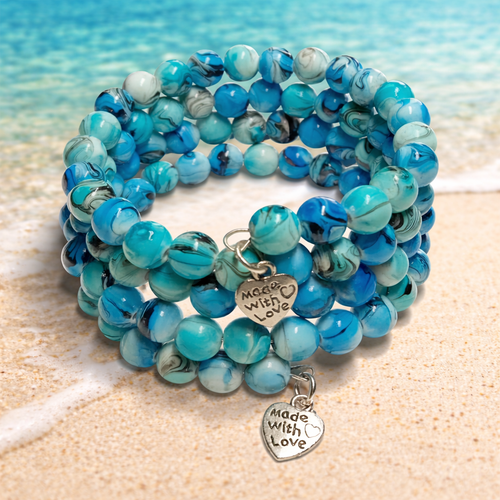 Bracelet  bleu de l'océan