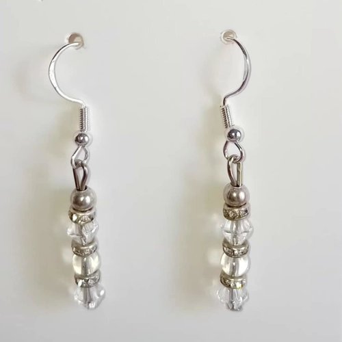 Boucles d'oreilles élégance cristal