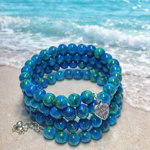 Bracelet  "lagon & crabe"