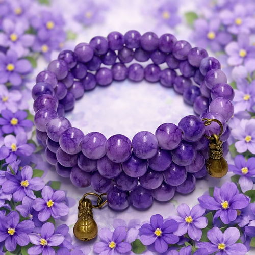 Bracelet  "aurore violette"