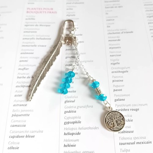 Marque-page bijou "sagesse & nature"