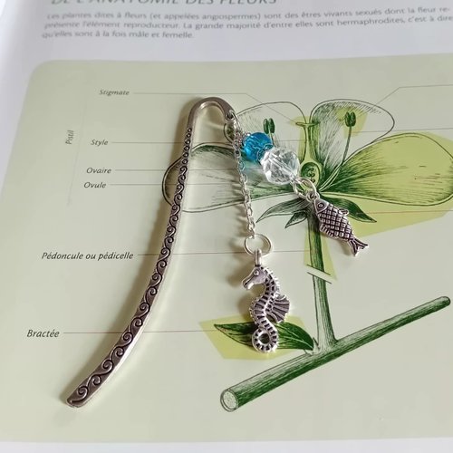 Marque-page métal “océan & sirènes”