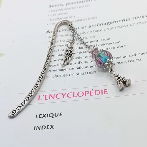 Marque-page métal “aile & tour eiffel”