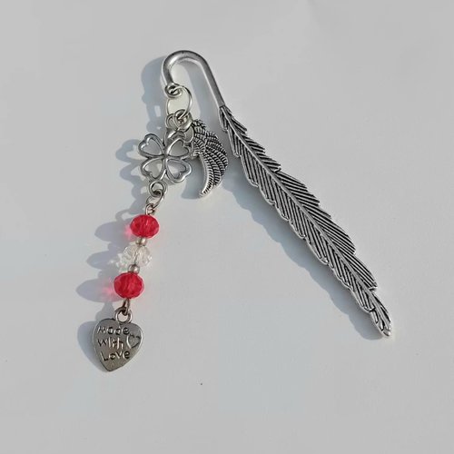 Marque-page métal “ailes & porte-bonheur”