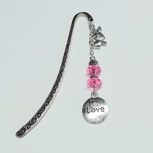 Marque-page métal “love & bunny”