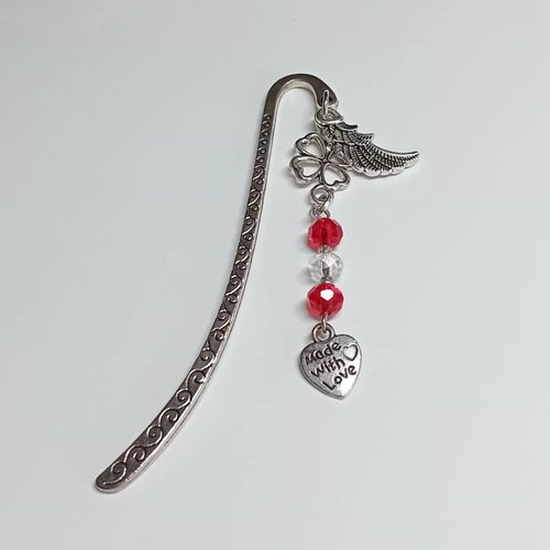 Marque-page métal “ailes & porte-bonheur”