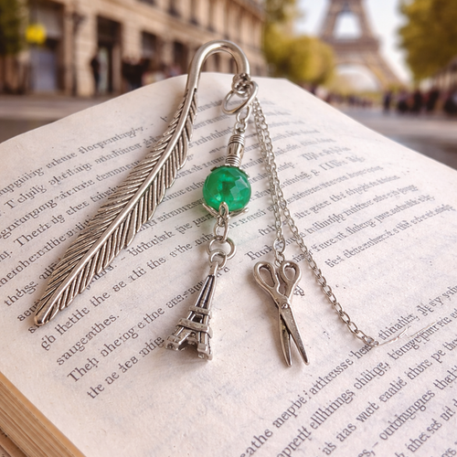 Marque page ciseaux et tour effel