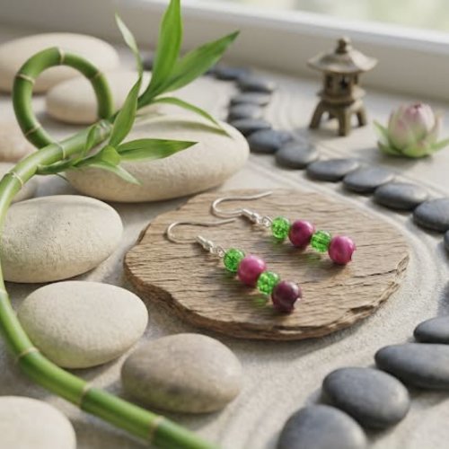 Boucles d’oreilles “zen équilibre”