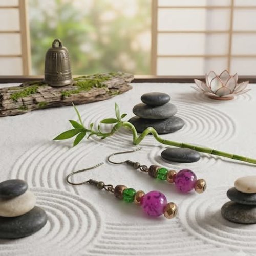 Boucles d’oreilles “zen harmonie”