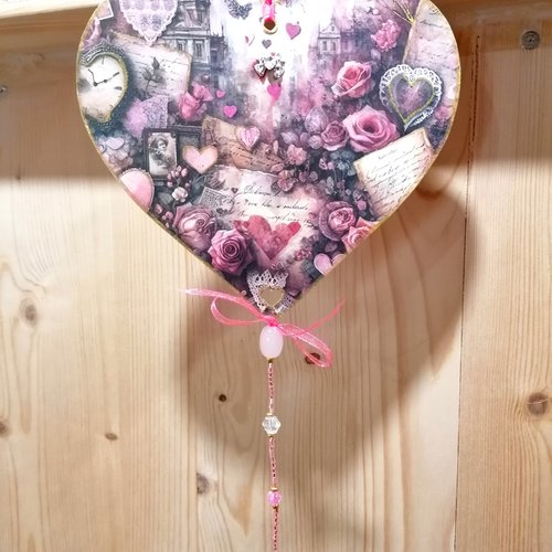 Coeur st valentin, suspension murale