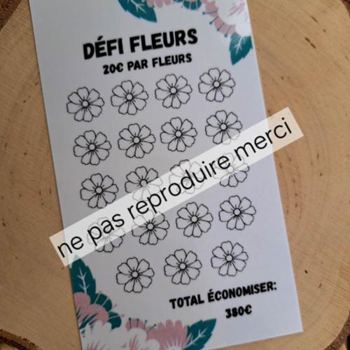 Défi budget fleurs
