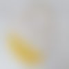 Bavoir bébé coton jaune moutarde et motif nuages
