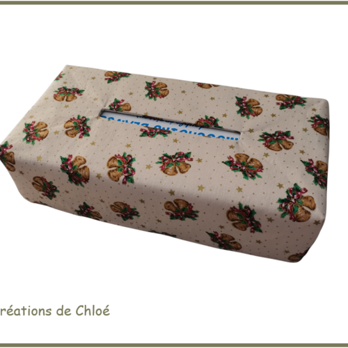 Housse pour boite à mouchoirs thème noël