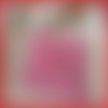 Porte carte ou monnaies tissus coton carreaux blanc rouge