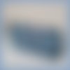 Trousse fourre tout double entoilage bleu motifs cachemire
